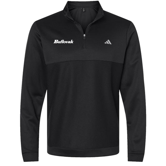 Adidas - Ultimate365 Textured Quarter-Zip Pullover