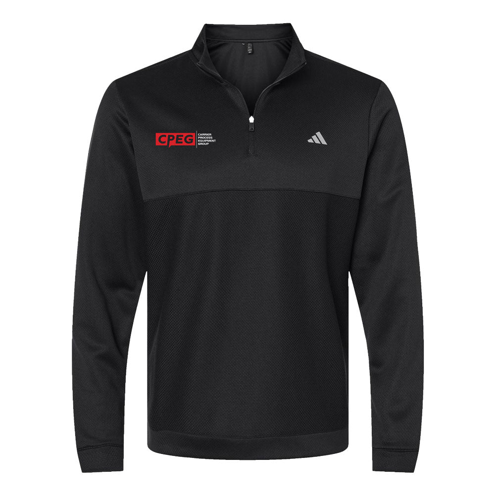 Adidas - Ultimate365 Textured Quarter-Zip Pullover