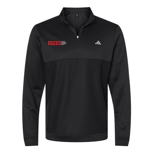 Adidas - Ultimate365 Textured Quarter-Zip Pullover