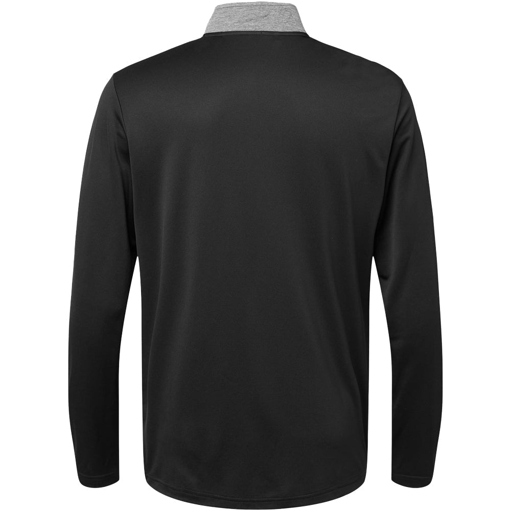 Adidas - Heather Block Print Quarter-Zip Pullover