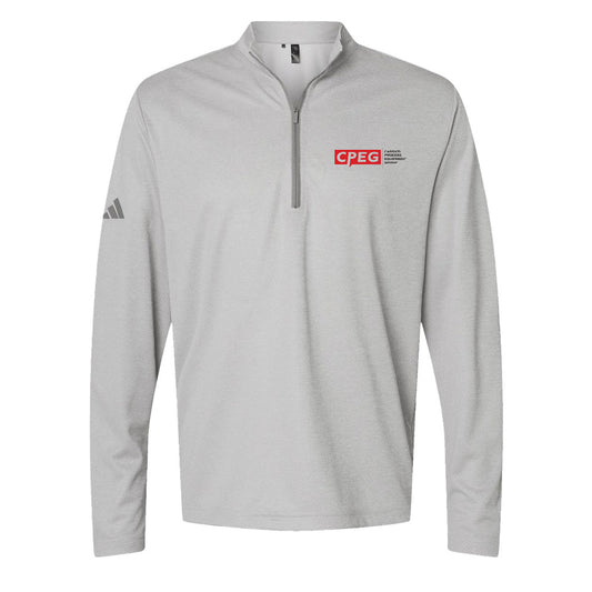 Adidas- Space Dyed Quarter-Zip Pullover