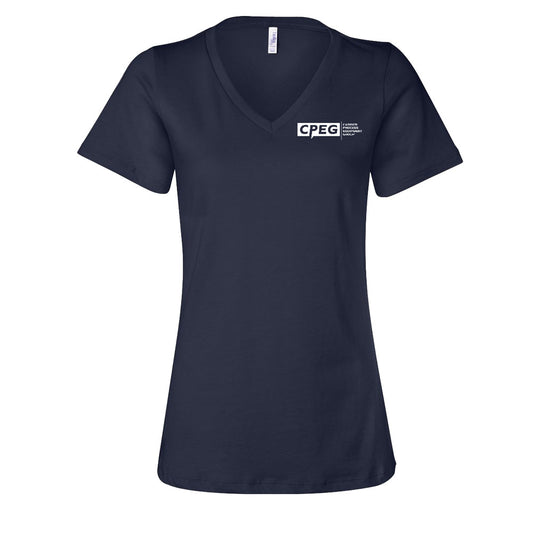 Bella+Canvas Women’s Relaxed Jersey V-Neck Tee