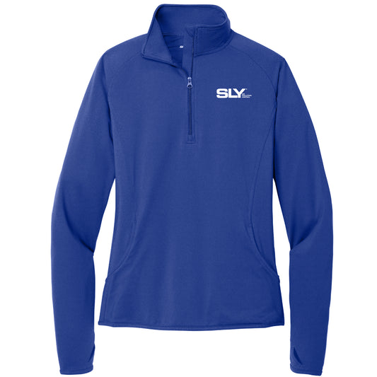 Sport-Tek Ladies Sport-Wick Stretch 1/4-Zip Pullover