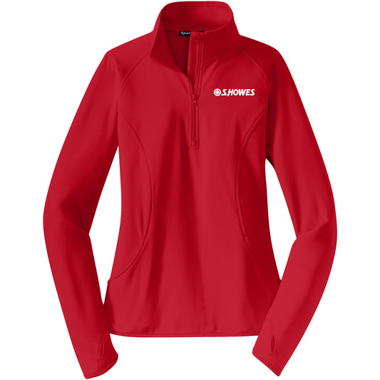 Sport-Tek Ladies Sport-Wick Stretch 1/4-Zip Pullover