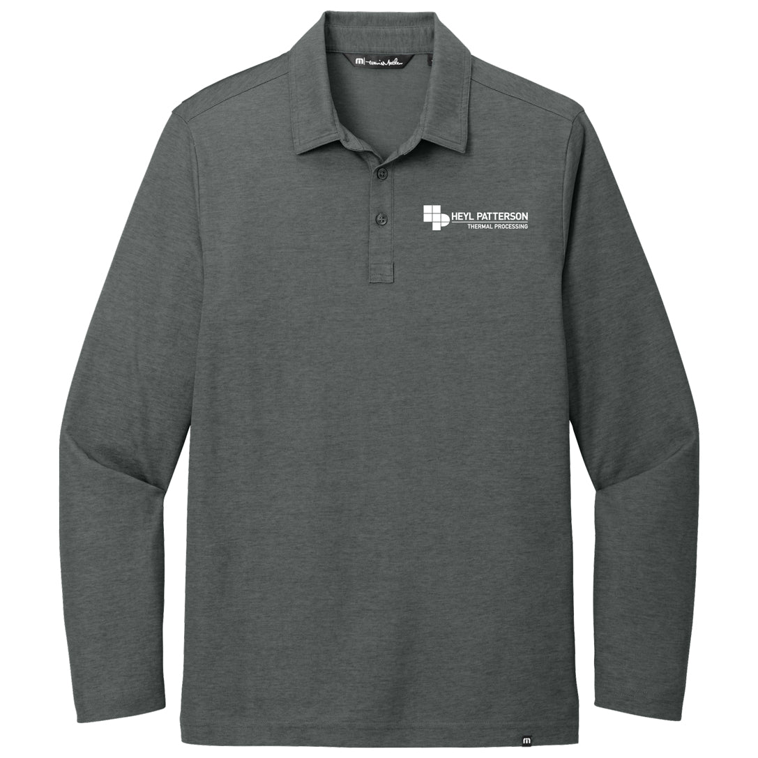TravisMathew Oceanside Heather Long Sleeve Polo