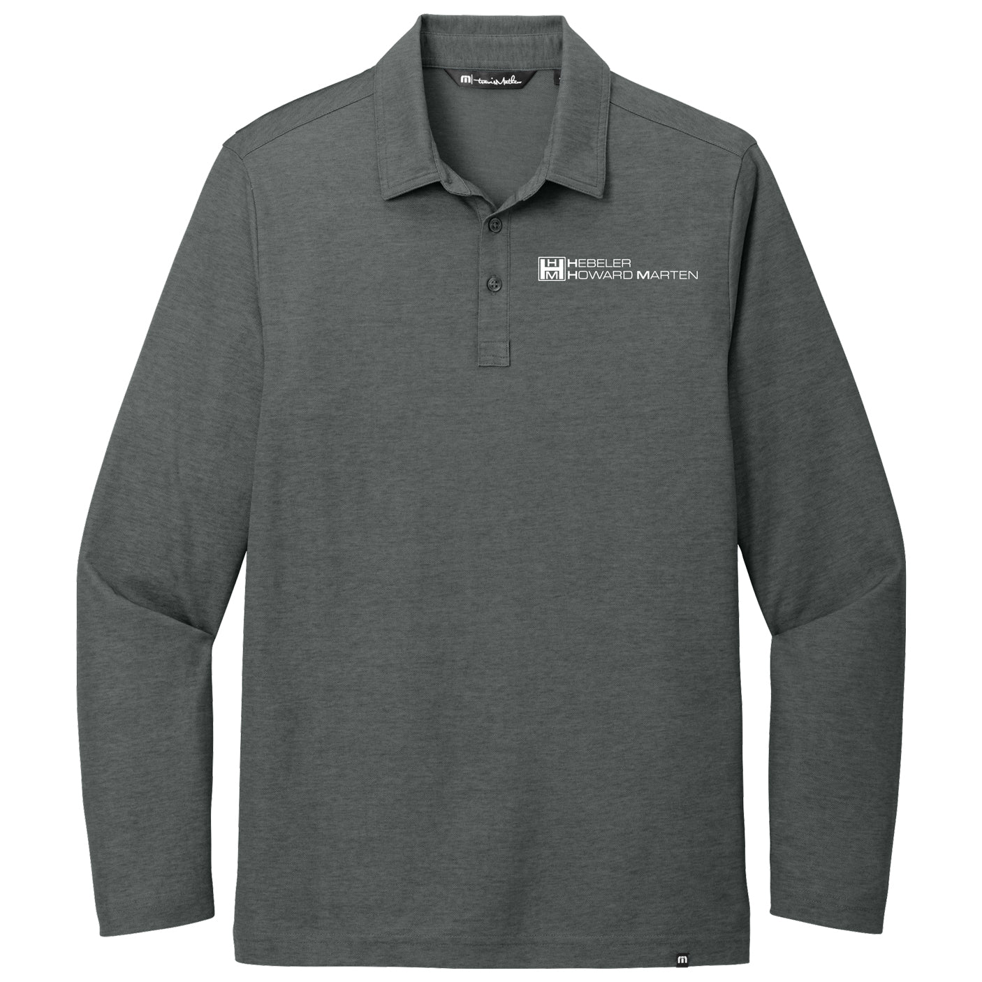 TravisMathew Oceanside Heather Long Sleeve Polo