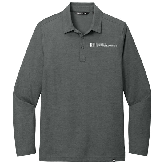 TravisMathew Oceanside Heather Long Sleeve Polo