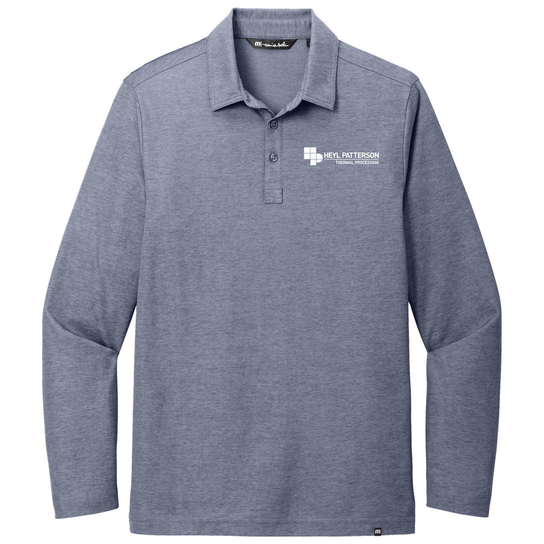 TravisMathew Oceanside Heather Long Sleeve Polo