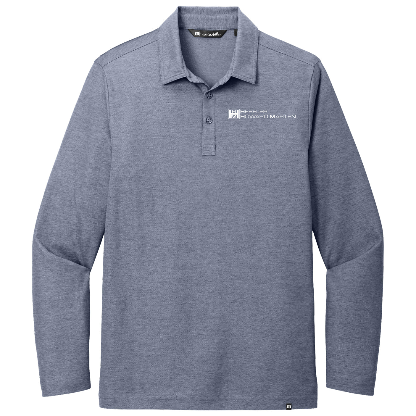 TravisMathew Oceanside Heather Long Sleeve Polo