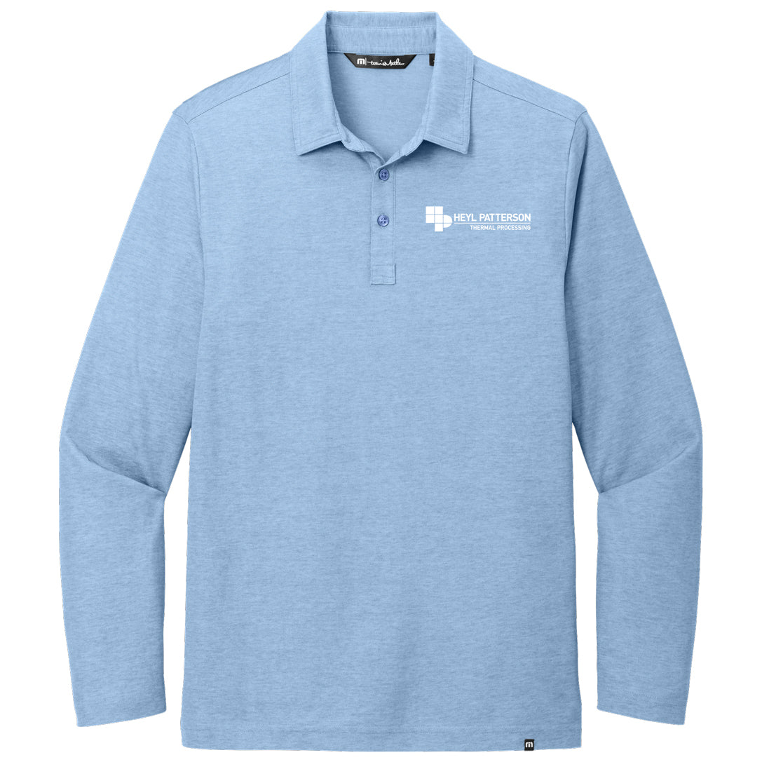 TravisMathew Oceanside Heather Long Sleeve Polo