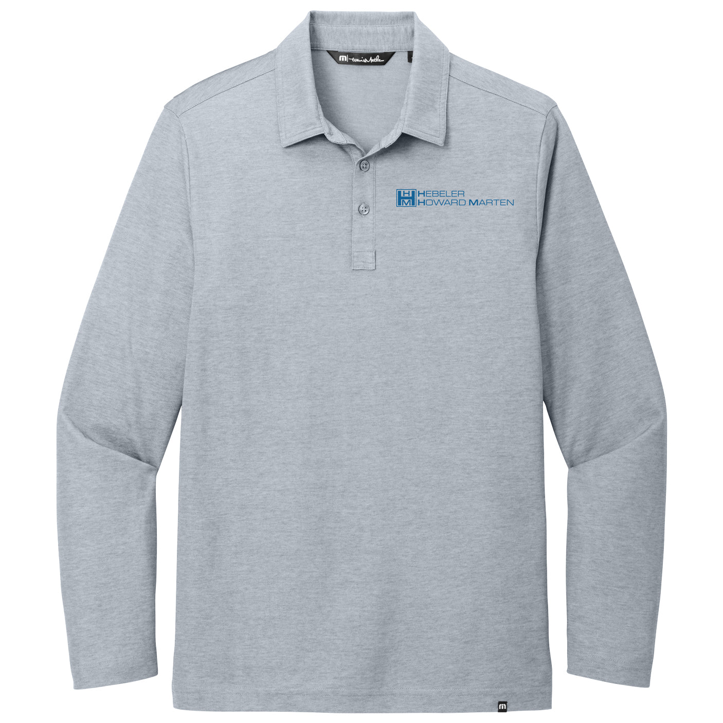 TravisMathew Oceanside Heather Long Sleeve Polo