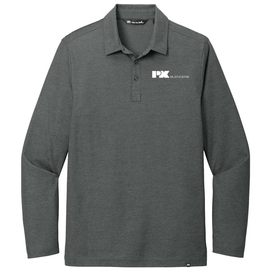 TravisMathew Oceanside Heather Long Sleeve Polo