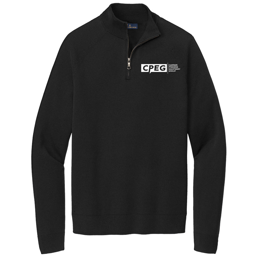 Brooks Brothers® Cotton Stretch 1/4-Zip Sweater