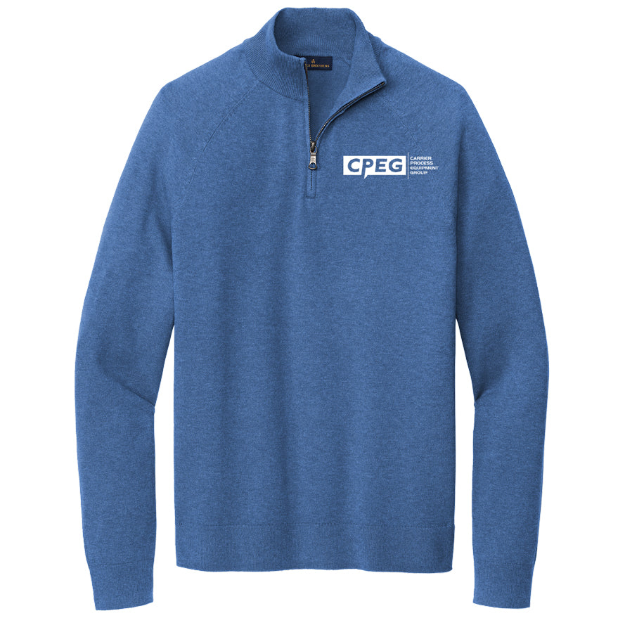 Brooks Brothers® Cotton Stretch 1/4-Zip Sweater