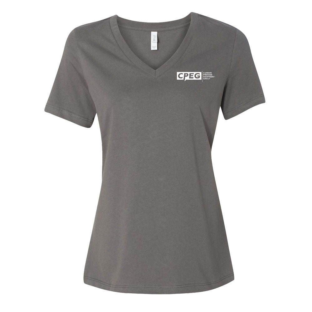 Bella+Canvas Women’s Relaxed Jersey V-Neck Tee