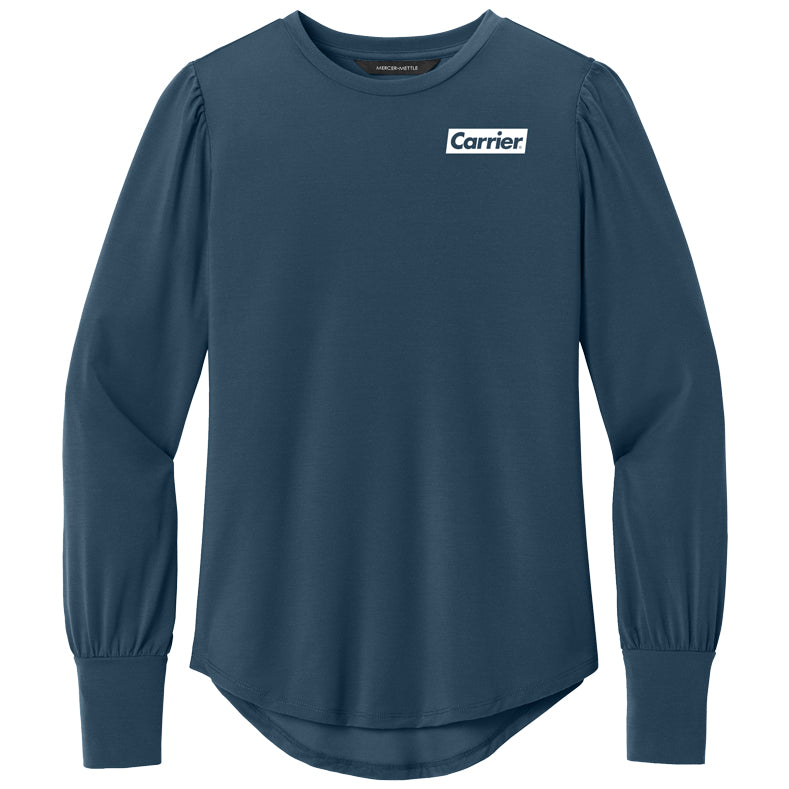 Mercer+Mettle Women’s Stretch Jersey Long Sleeve Blouson Top