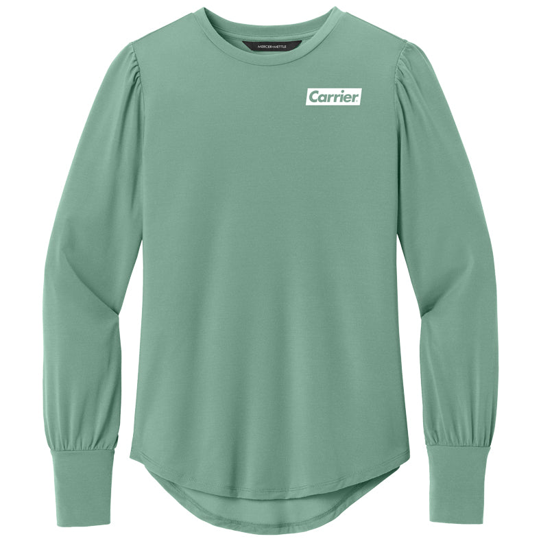 Mercer+Mettle Women’s Stretch Jersey Long Sleeve Blouson Top