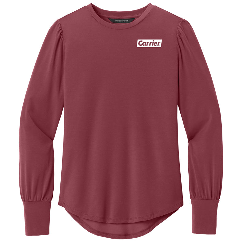 Mercer+Mettle Women’s Stretch Jersey Long Sleeve Blouson Top