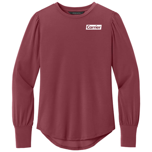 Mercer+Mettle Women’s Stretch Jersey Long Sleeve Blouson Top