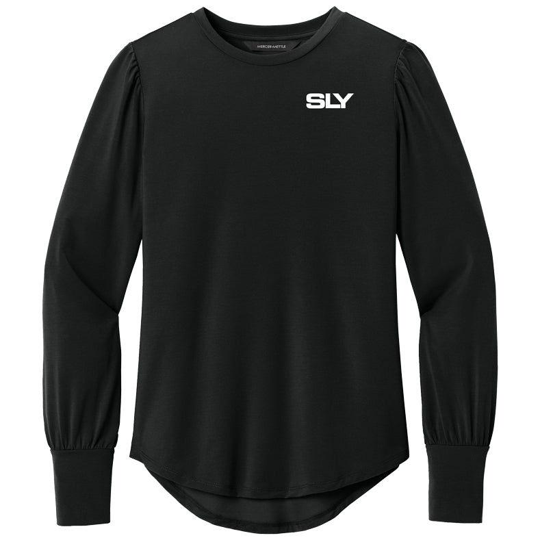 Mercer+Mettle Women’s Stretch Jersey Long Sleeve Blouson Top